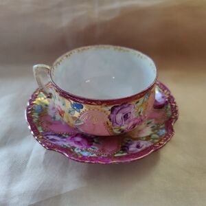 Vintage Royal Halsey Fine China Teacup and Saucer